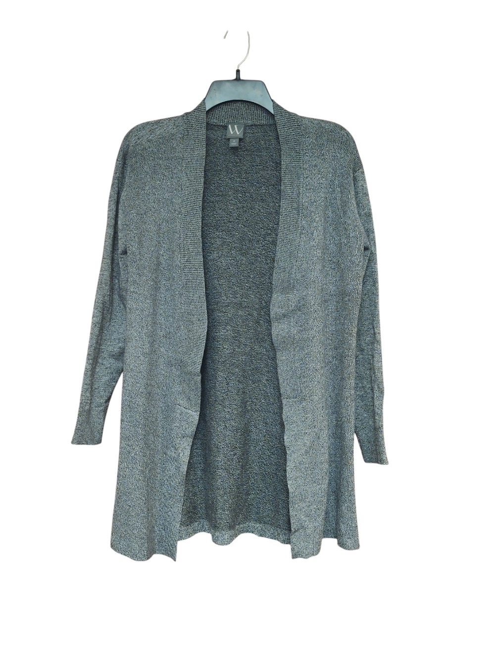 Like New Open-Front Gray Knit Cardigan Sweater Size M